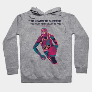 Abstract Michael jordan and his quotes in WPAP Hoodie